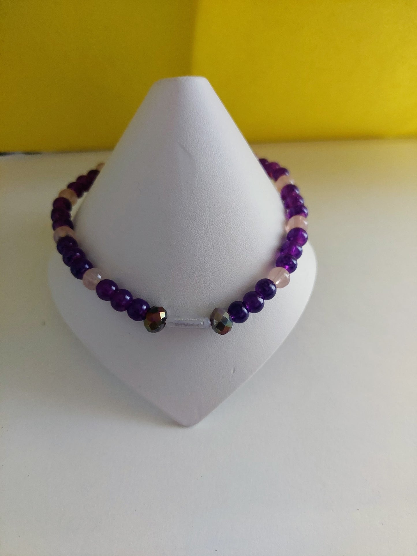 Glass Bead Stretch Anklet