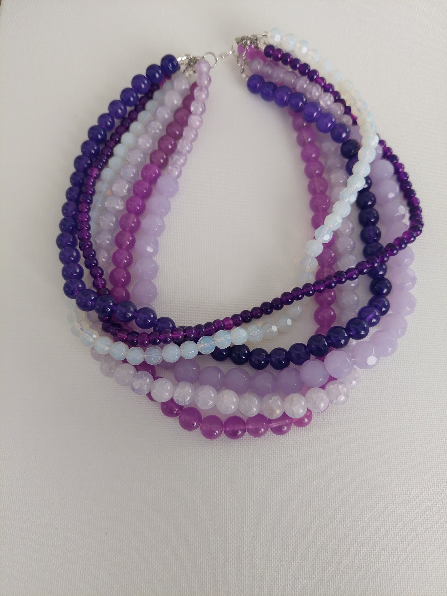 Purple Frost Statement Necklace