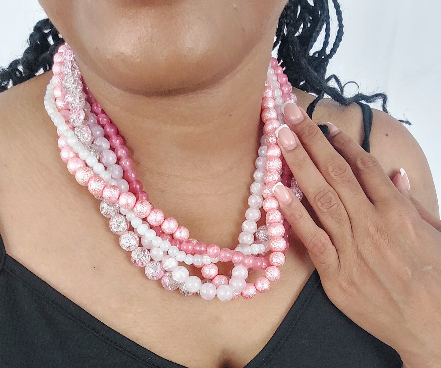 Pink Lady Statement Necklace